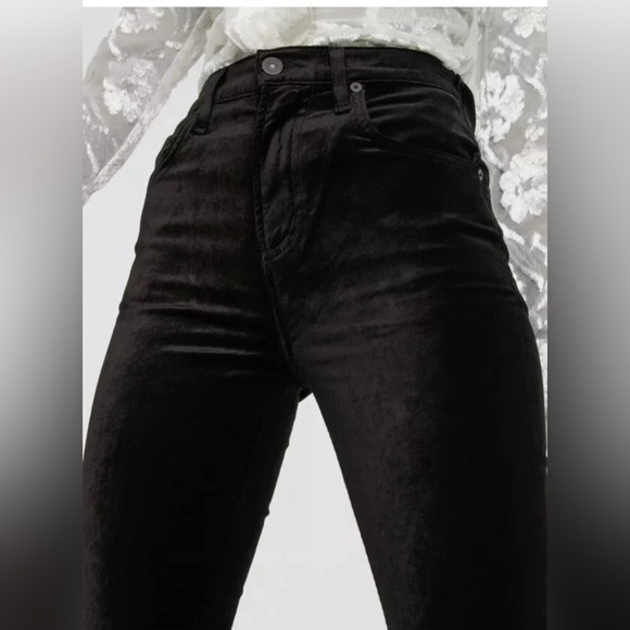 NWT Citizens of Humanity Jolene Velvet Pants Size 31 Pony Brown High Rise Slim - Picture 6 of 16
